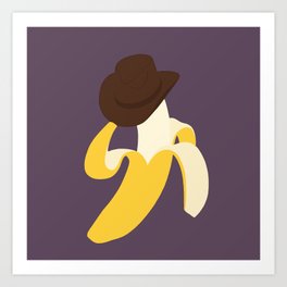 Banana Cowboy Art Print