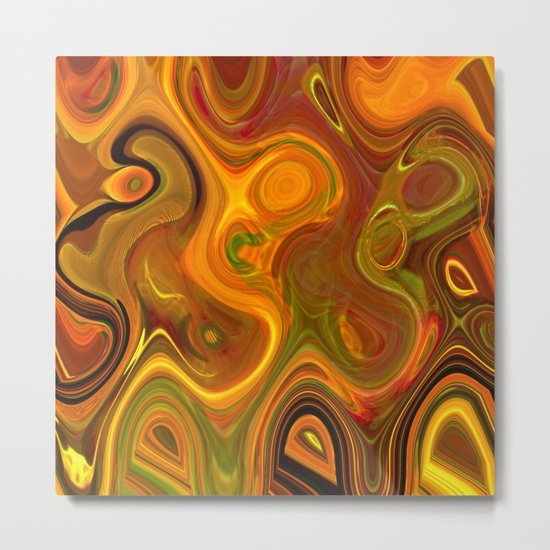 Wild Turbulence Metal Print