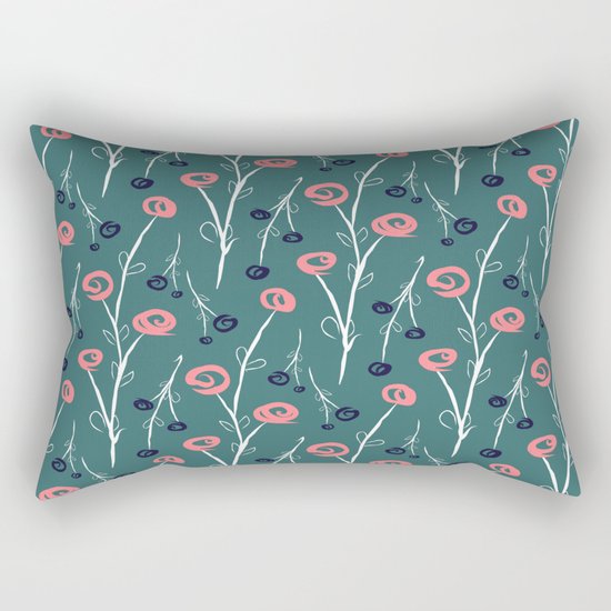 Tiny Flowers Rectangular Pillow