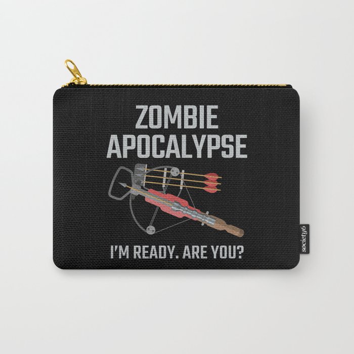 Crossbow Zombie Apocalypse Archery Carry-All Pouch