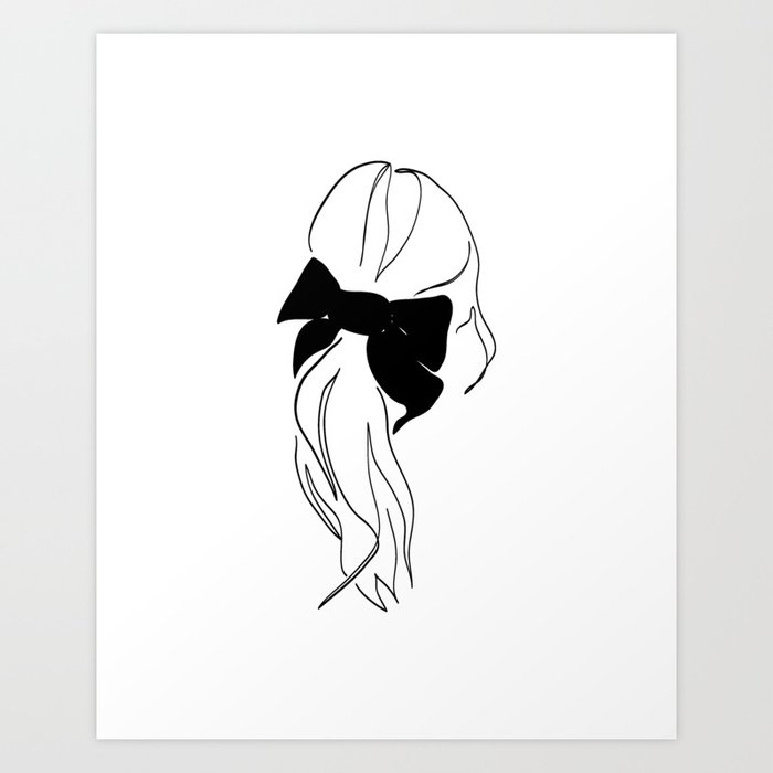 Hair Bow Art Print
