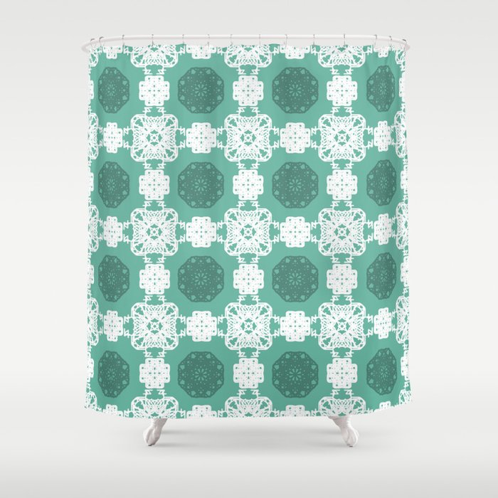 Winter Lace Shower Curtain