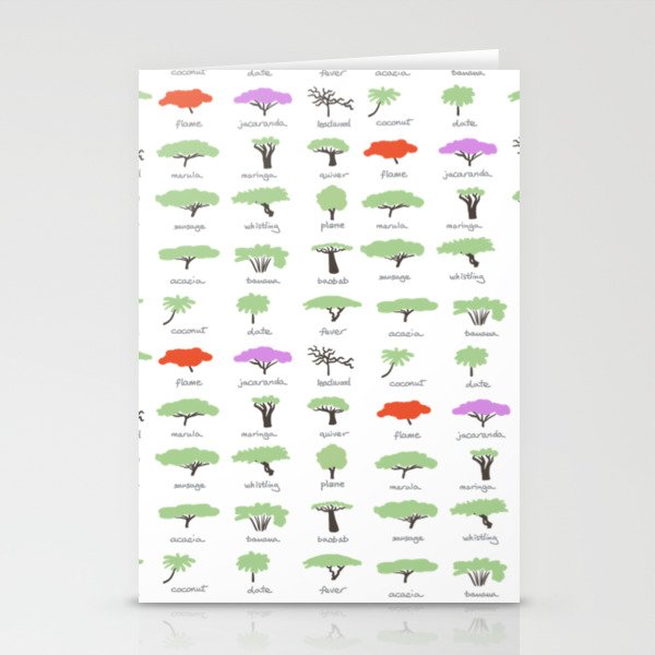 Trees of Africa Stationery Cards