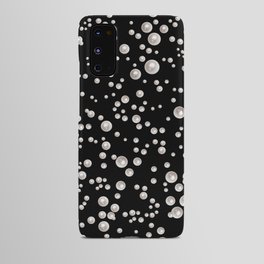 Pearls on Black Android Case