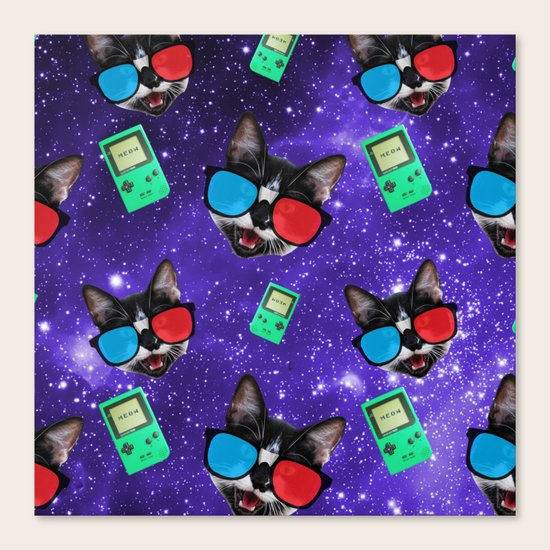 Nerdy Cat Canvas Print