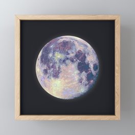 Blue moon Framed Mini Art Print