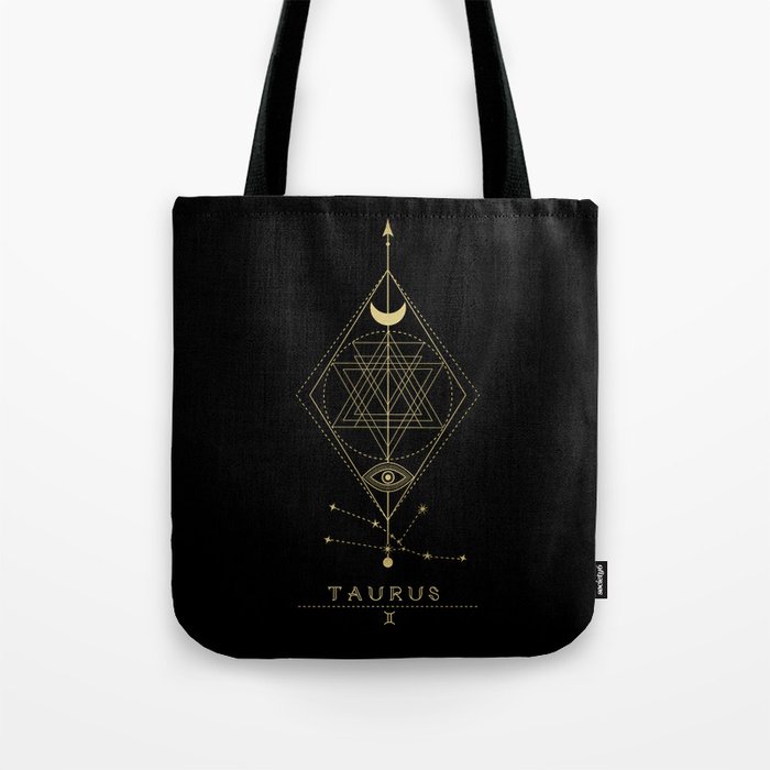 Taurus Zodiac Constellation Tote Bag
