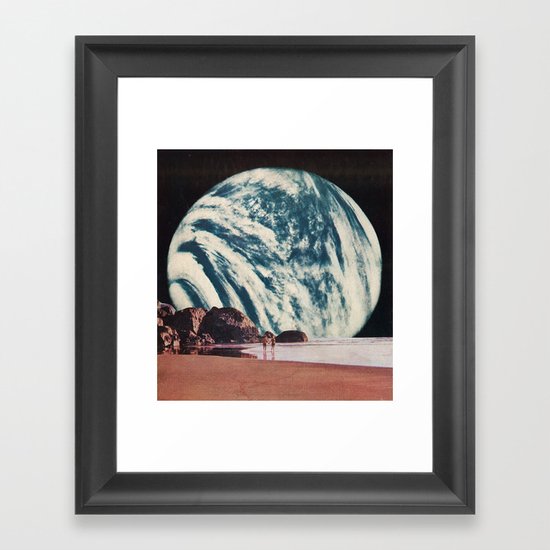 long walks on the beach Framed Art Print