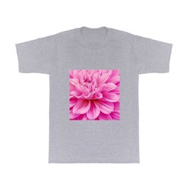Floral Art Pink Dahlia Close Up 1 T Shirt