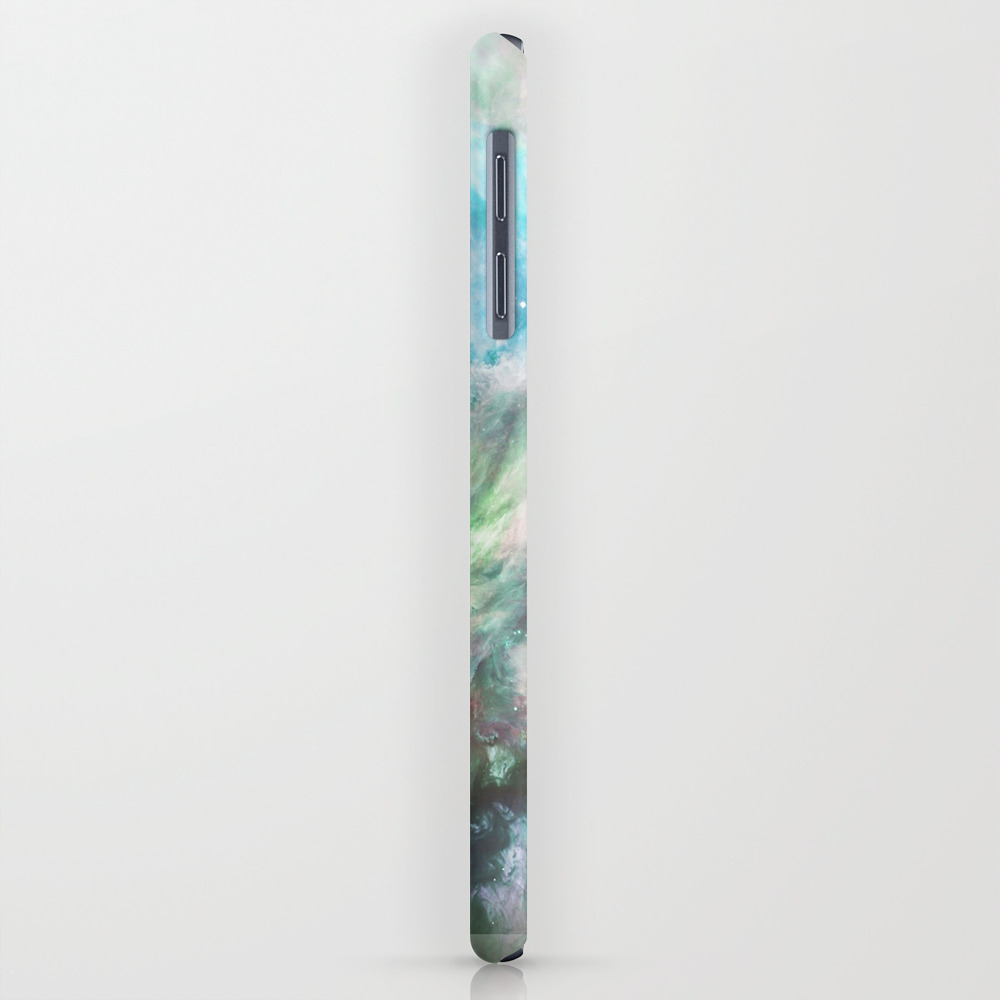 Abstract Teal Pink Cosmic Nebula Space Galaxy Iphone Case
