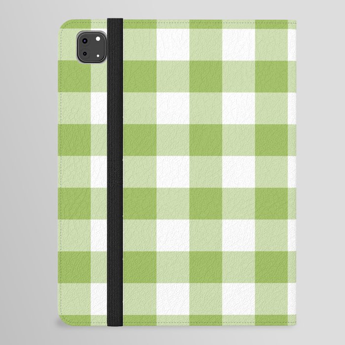 Classic Check - leaf green iPad Folio Case