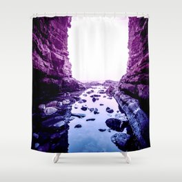 Purple Blue Lagoon Shower Curtain