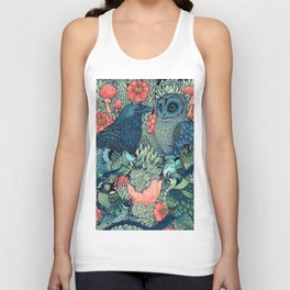 Cosmic Egg Tank Top | Plants, Illustration, Cosmic, Curated, Ink, Sparrow, Owls, Nature, Flowers, Mushrooms 