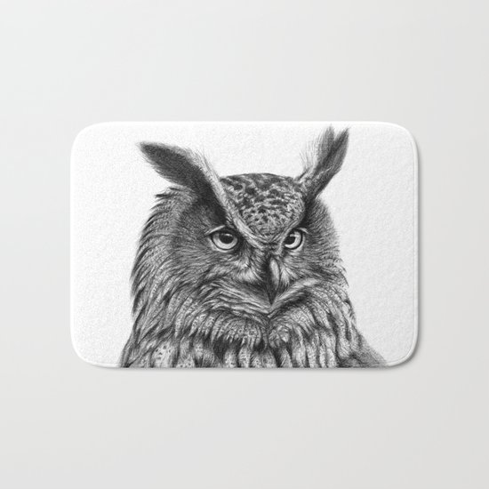 Eurasian Eagle Owl Bath Mat