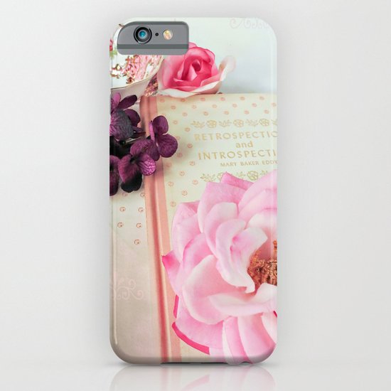 Pink Book with Flowers iPhone & iPod Case