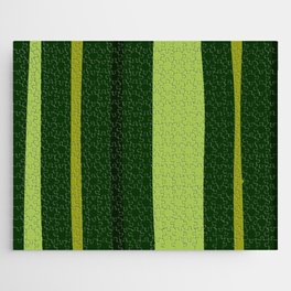 Abstract green stripes Jigsaw Puzzle