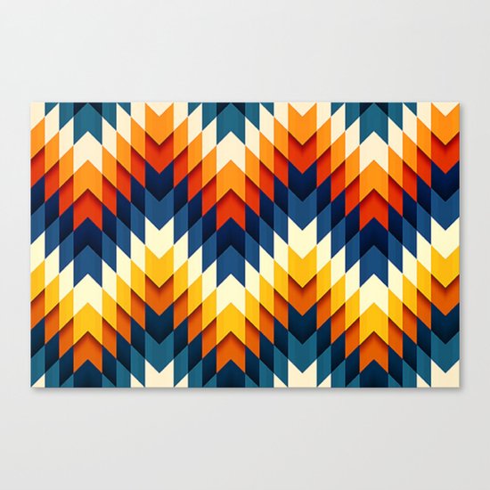 Wanderlust pattern Canvas Print