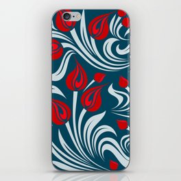 Abstract Tulip Pattern iPhone Skin
