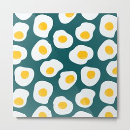 Morning call Metal Print | Modern, Curated, Contemporary, Cute, Funny, Illustration, Flower, Cheerful, Quirk, Pattern 
