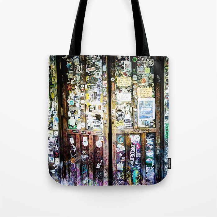 Here I opened wide the door - Darkness there and nothing more. Tote Bag