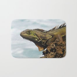 Iguana Bath Mat | Puertorico, Nodigitalmanipulation, Rincon, Photo, Digital, Lizard, Iguana 