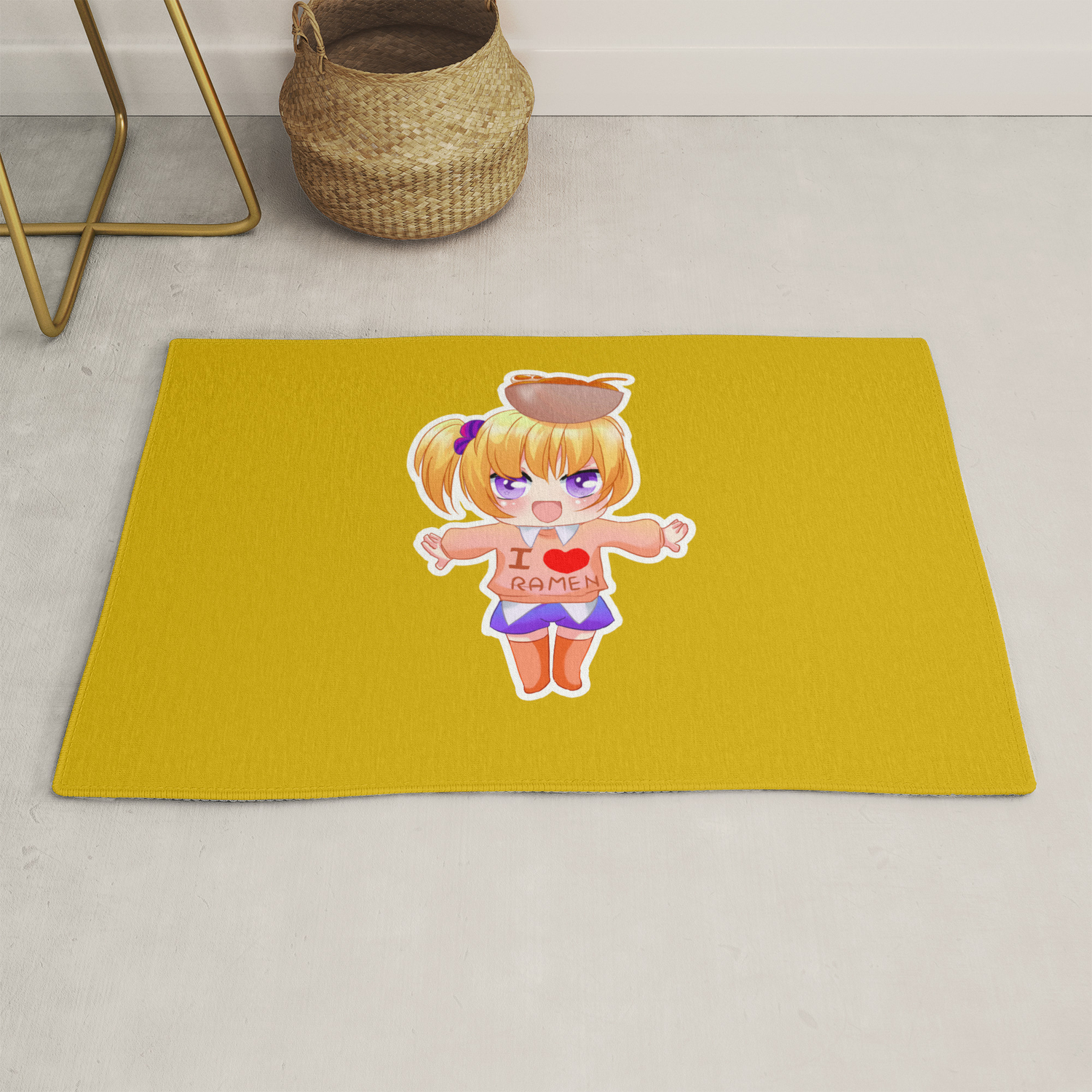 Ramen Noodles Anime Japanese Food Chopstick Gift Rug By Pubeast Society6