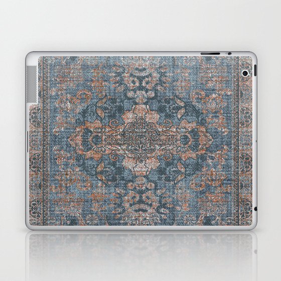 Antique Oriental Persian Blue Rust Laptop & iPad Skin