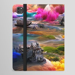 Abstract World Of Color | Hi-Res Digital Art iPad Folio Case