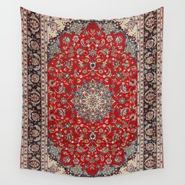 Fine Silk & Wool Isfahan Persian Rug Print Wall Tapestry