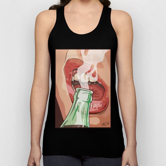 Lips and soda Unisex Tank Top
