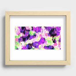 Cartoon Halftone Splash Recessed Framed Print