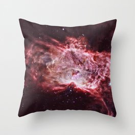 Flame Nebula Throw Pillow