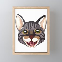 Feed Me Meow Framed Mini Art Print
