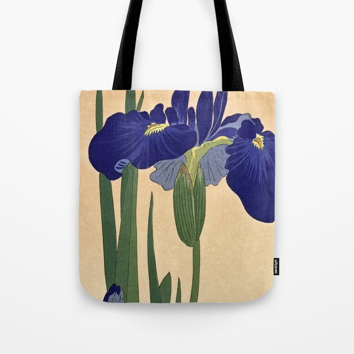 Blue Irises, 1900-1930 by Ohara Koson Tote Bag