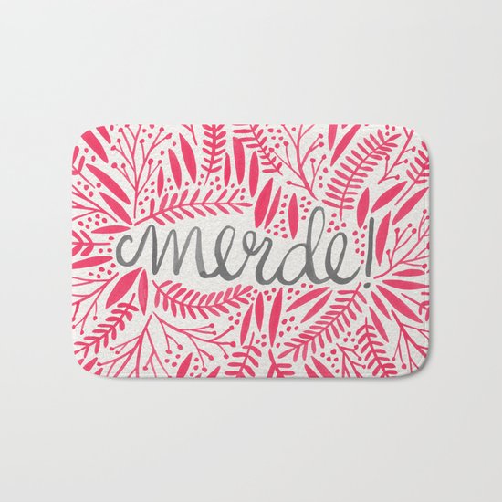 Pardon My French – Pink Bath Mat