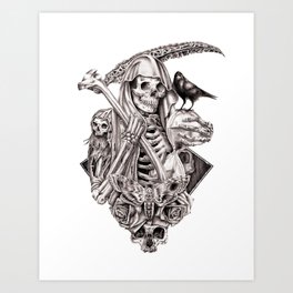 Grim Reaper Vengeance Art Print