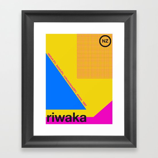 riwaka single hop Framed Art Print