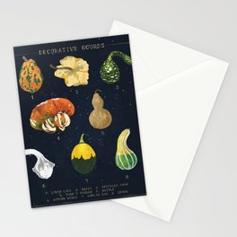 Decorative Gourds Chart Stationery Cards