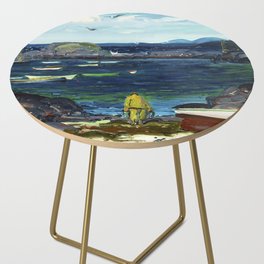 The Harbor, Monhegan Coast, Maine  Side Table