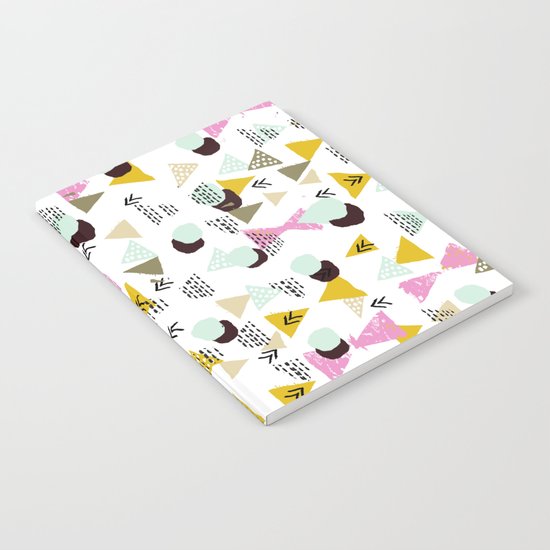 Dotty Tri abstract minimal texture brushstroke boho minimalism painting hipster geometric dorm Notebook
