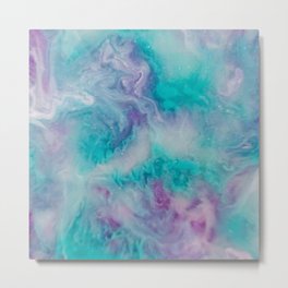 I can tell that we are gonna be friends... Metal Print | Purple, Teal, Micapowder, Abstractpainting, Psychedelicpainting, Photograph, Epoxyresinart, Epoxyresin, Tealandpurple, Resinpainting 