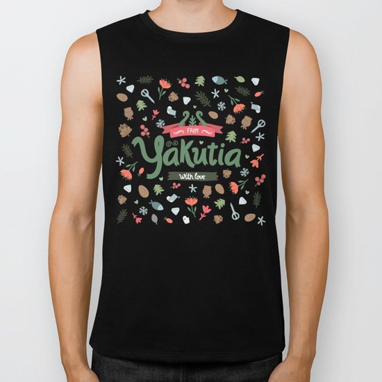 Ethnic Yakutian pattern Biker Tank
