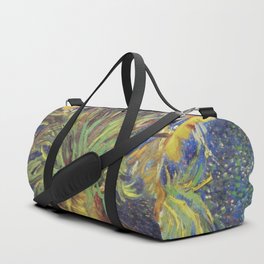 Imperial Fritillaries in a Copper Vase Duffle Bag