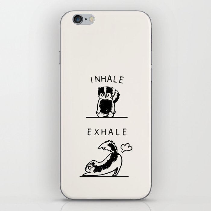 Inhale Exhale Skunk iPhone Skin