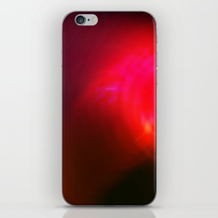 Abstract flare rich red iPhone Skin