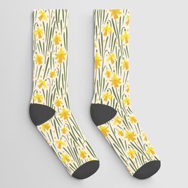 Daffodil Pattern Socks