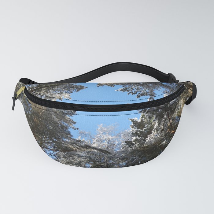 Scottish Highlands Snow Filled Forest Canopy Fanny Pack