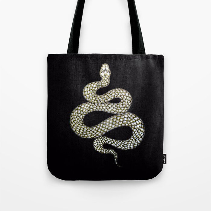 Snake's Charm in Black Tote Bag