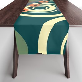 Psychedelic retro pattern Table Runner