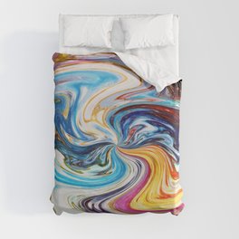 Paint In Circles Duvet Cover